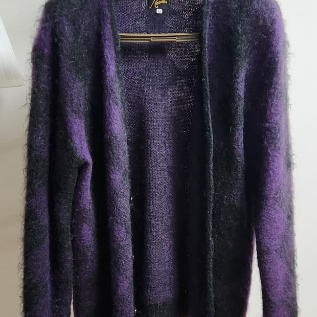 니들스 모헤어 가디건 L