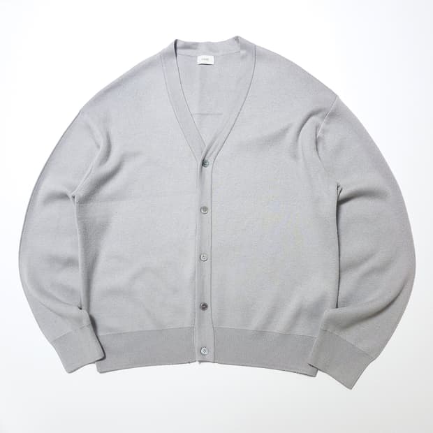 쿠어 COOR 울 코튼 가디건 그레이