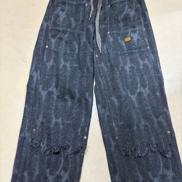 캐피탈 맥파이 데님 배기팬츠 블랙 3사이즈