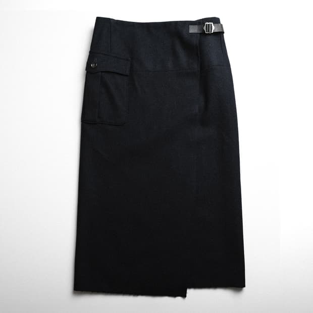 트리콧 꼼데가르송 울 랩 스커트 M사이즈