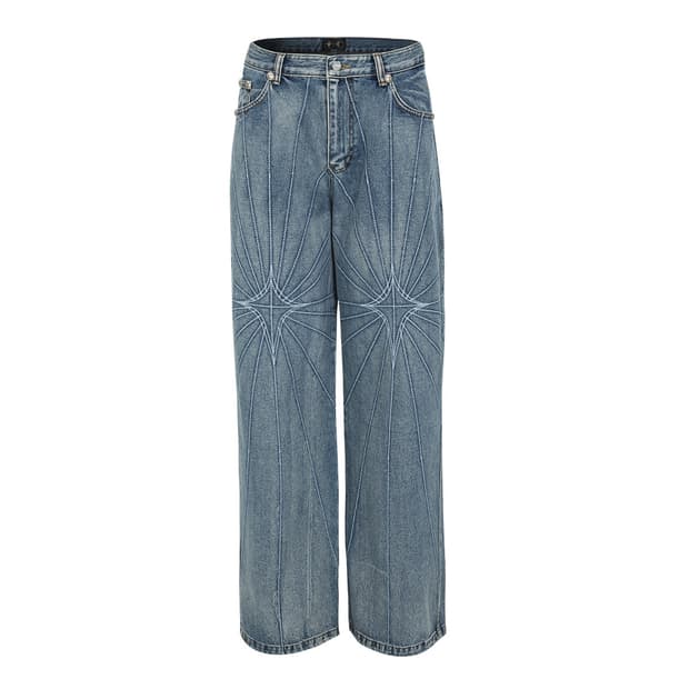 Thug club Chain Stitch Denim Pants