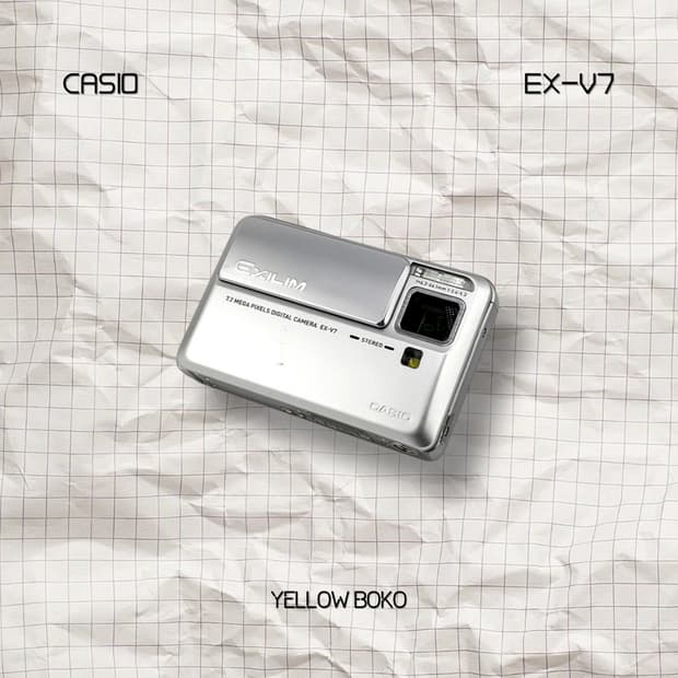 [💕메탈릭] CASIO 카시오 EX-V7 레트로 디지털 카메라