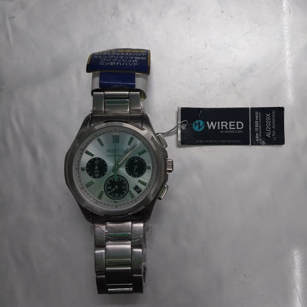 (새상품) seiko 와이어드 크로노그래프 메탈 시계