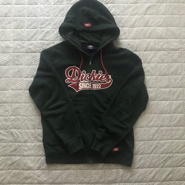 디키즈 후드집업 그린