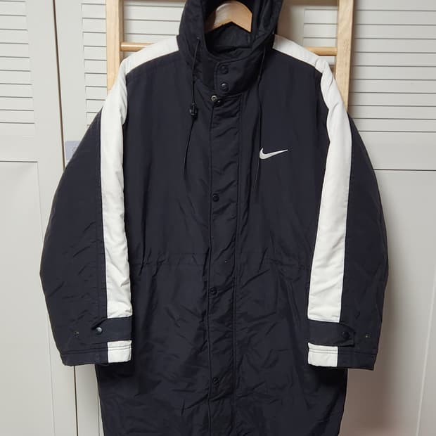 나이키 빅로고 00s 올드스쿨 롱 패딩 점퍼 자켓