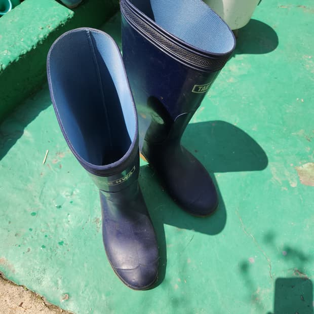 태화 고무 장화 네이비 성인 260