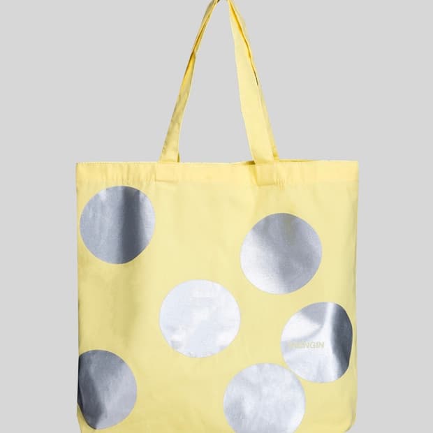 Dot tote bag - LEMON