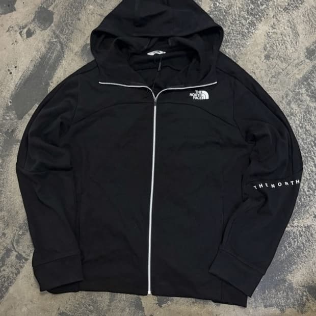 노스페이스 블랙 후드 져지자켓 110/XXL