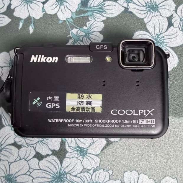 (S급) 니콘 쿨픽스 aw100 (aw110）블랙 빈티지 디카