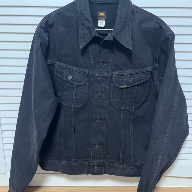 RRL LOT 271 데님 트러커 블랙자켓 L