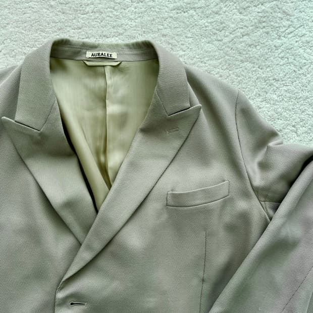 오라리 울 모헤어 더블 블레이저 자켓