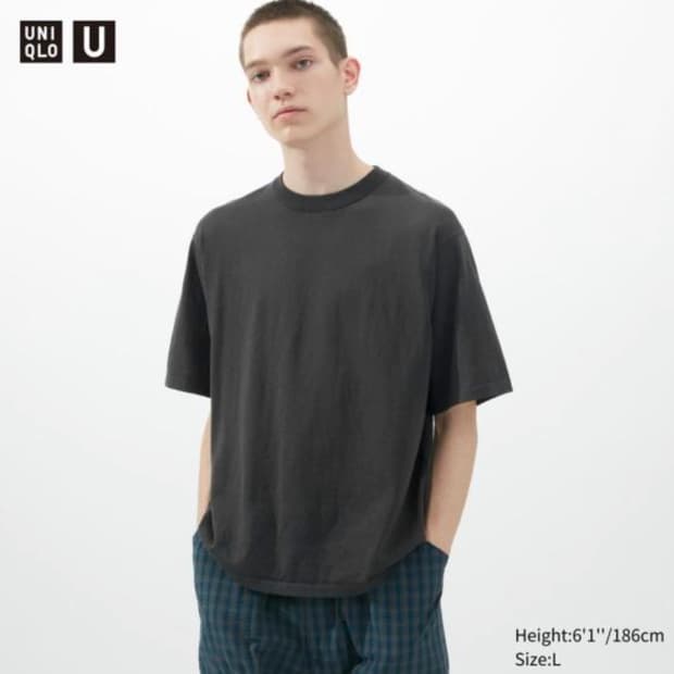 L/XL 르메르X유니클로 U 니트 반팔 티셔츠