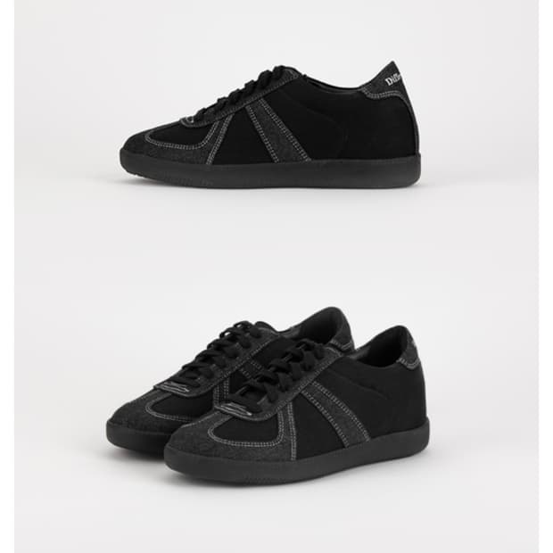 (새상품) 디퍼슈 쿠바 스니커즈 7cm 투톤블랙데님 250