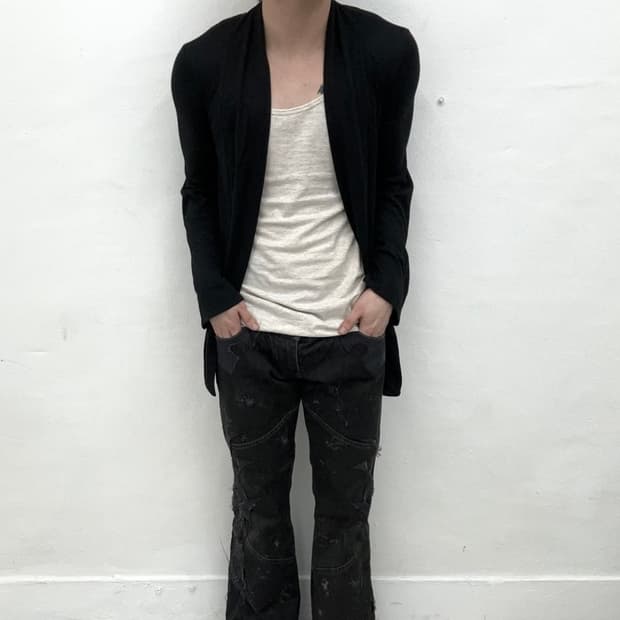 Lip service avant garde long cardigan