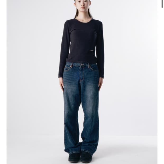 wsc아카이브 데님 와이드팬츠 1사이즈