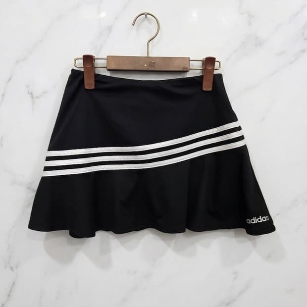 105,XL )) adidas 아디다스 A치마! 허리 전체 고무줄~