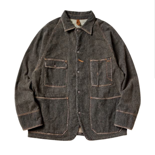 캐피탈 트윌 에이지드 울 커버올 3사이즈