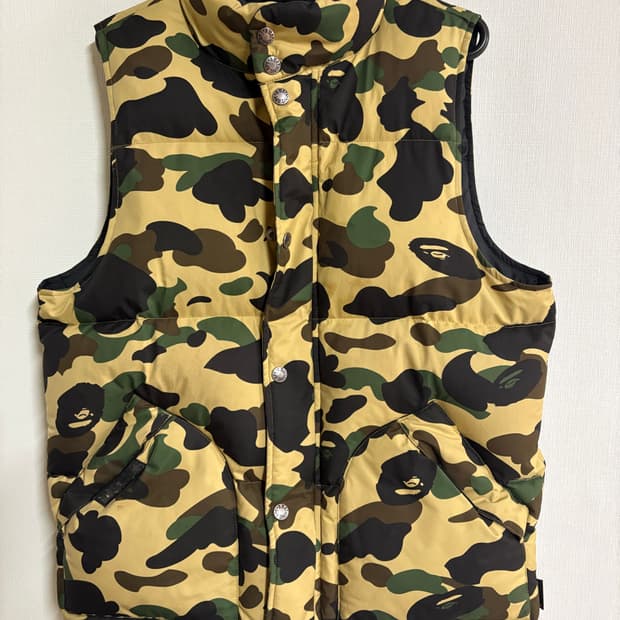 베이프 황계 패딩 조끼