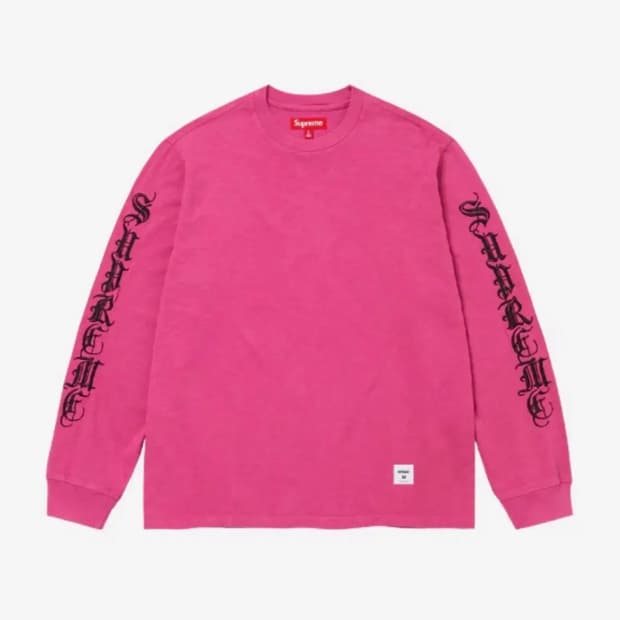 슈프림 올드 잉글리시 롱슬리브 탑