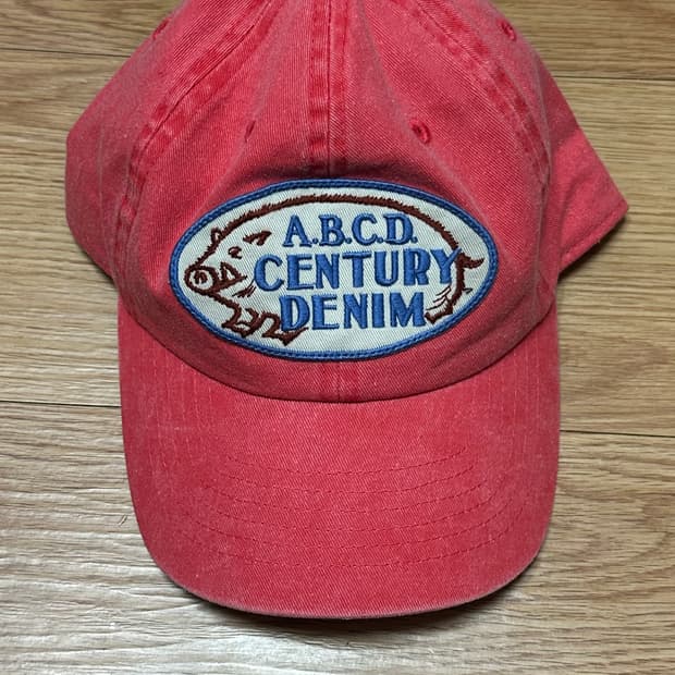 캐피탈 오사카 익클 볼캡 모자 캡 레드 데님 익스클루브 
