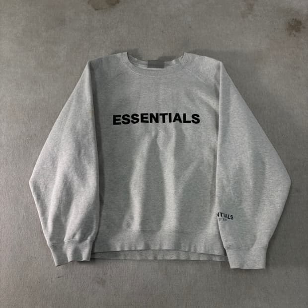 105 피오갓 에센셜 빅로고 오트밀 맨투맨