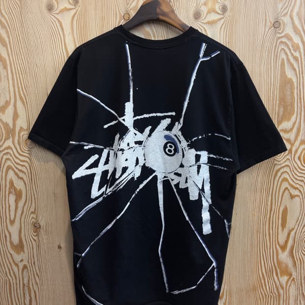 스투시 8볼 크랙 반팔