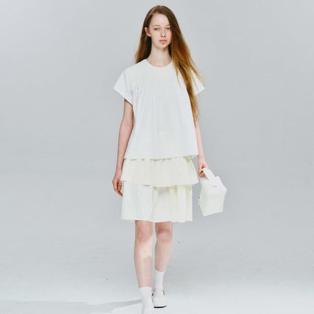 COSMOSS MONO LEATHER HAND BAG (WHITE)