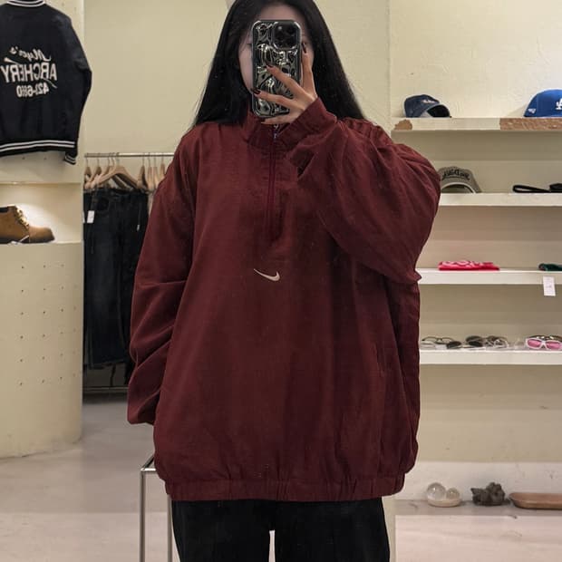 나이키 90s 미들 스우시 우븐 아노락 웜업 U1251