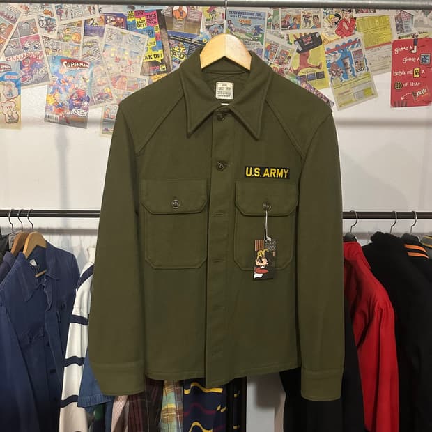 50'S 미군 필드 울 셔츠