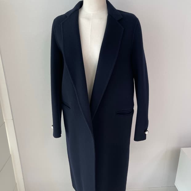 타임 TIME 캐시미어 혼방 롱코트 44 