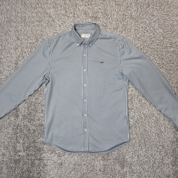 라코스테 남성 스트라이프 셔츠 레귤러핏 95