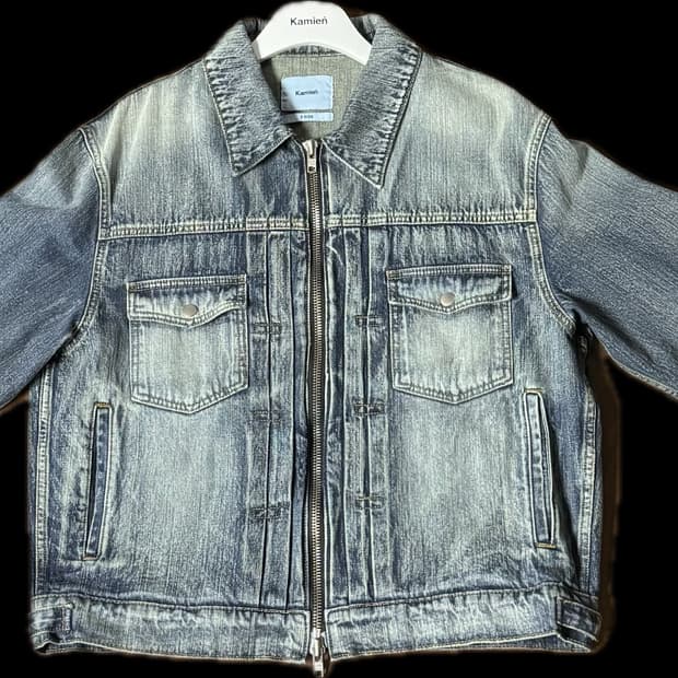 Kamien 카미엔 crop trucker jacket 