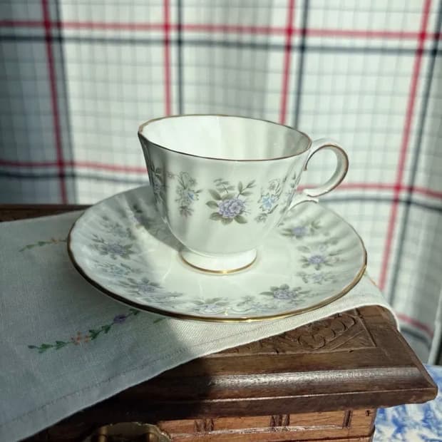 영국 빈티지 민튼 알파인 스프링 에소잔 듀오