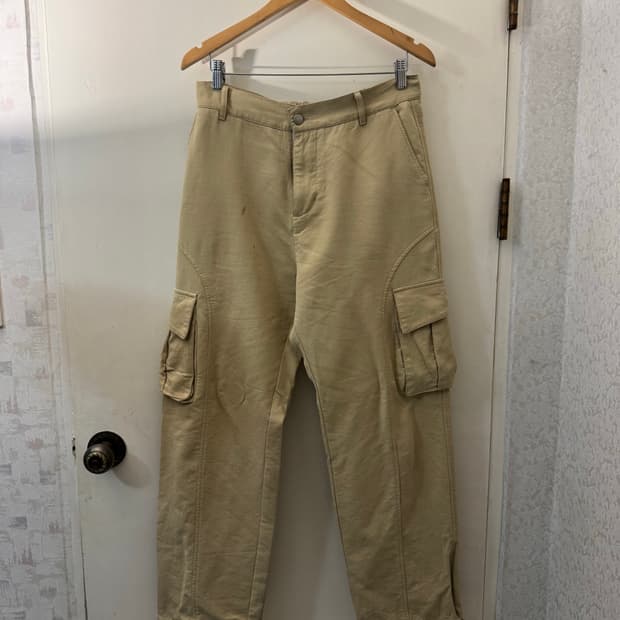 아워스코프 와이드 카고팬츠 베이지(2)