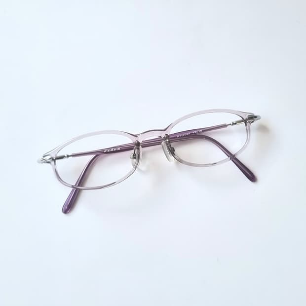 데드스탁 클리어 라벤더 오벌형 안경테 436