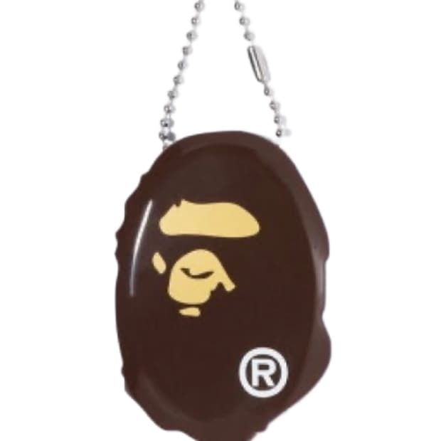 베이프 에이프 헤드 코인 케이스 M 브라운