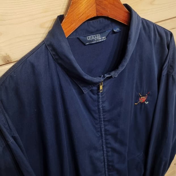 [XL] 랄프로렌 폴로 빈티지 코튼 헤링턴자켓