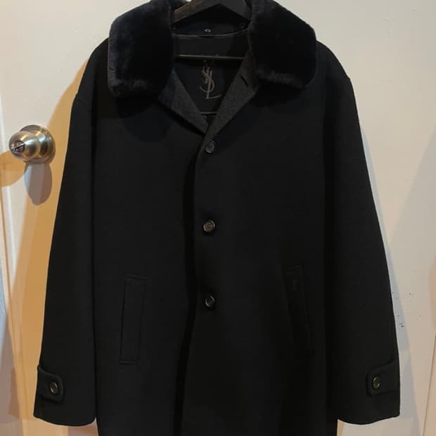 입생로랑 토끼털퍼 캐시미어 코트 / 입생로랑 코트 / 입생로랑 자켓 