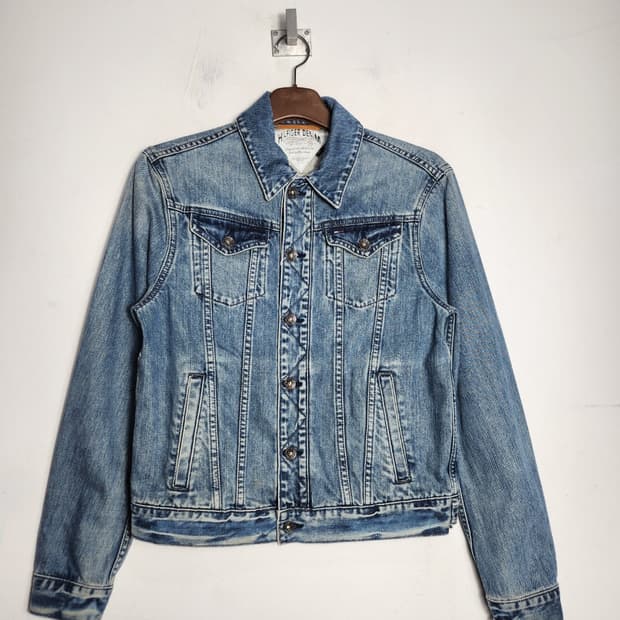 타미힐피거 빈티지 데님 청자켓