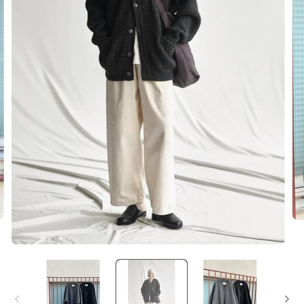 요코사카모토 야크 울 니트 가디건