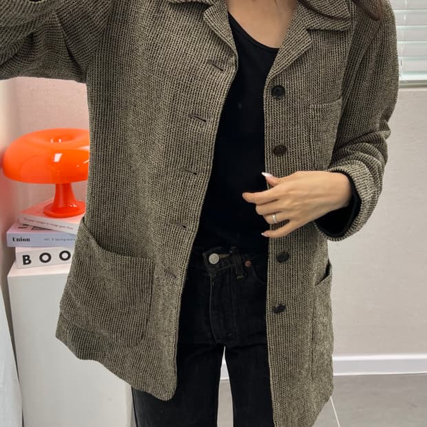 (WOMEN)빈티지 울 블레이져-M1460