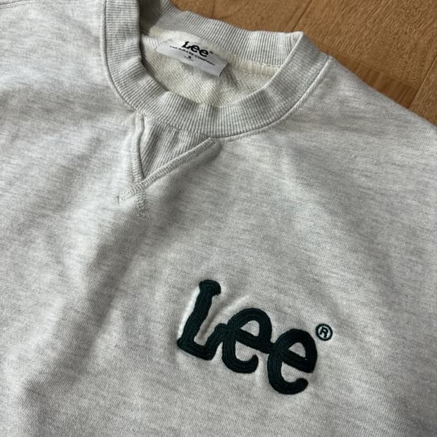 Lee 로고 맨투맨 오트밀 S