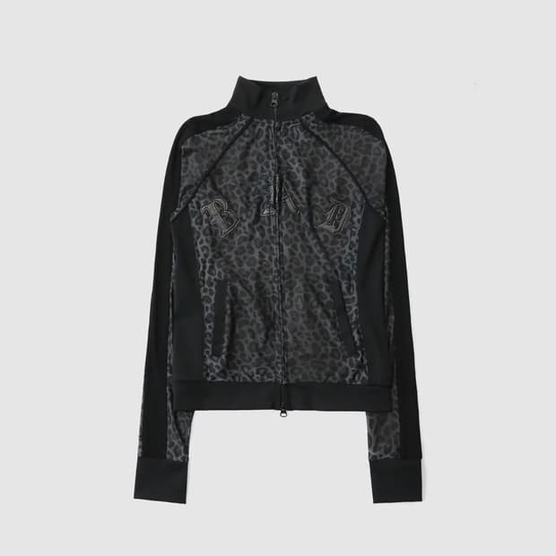 배드블러드 미스틱 트랙 집업 블랙레오파드