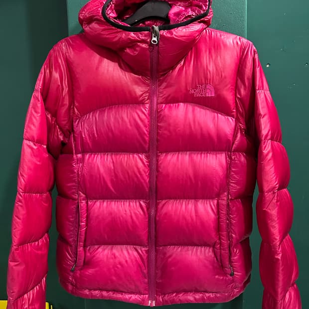 노스페이스 일본판 경량패딩 핑크L