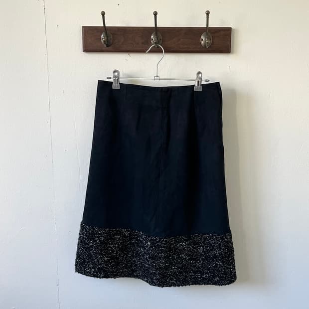 mila schon 블랙 벨벳 스커트