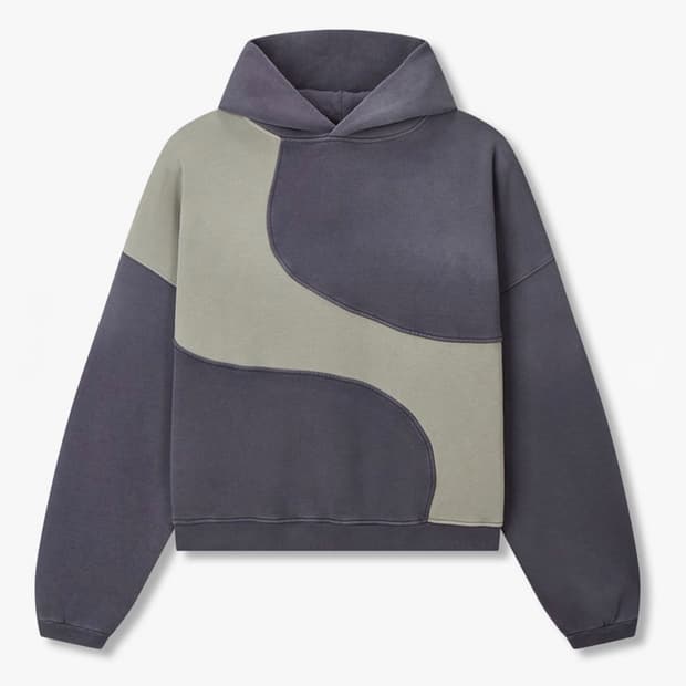 [L] ERL 웨이브 후디 니트