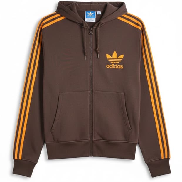 아디다스 브라운 후드집업