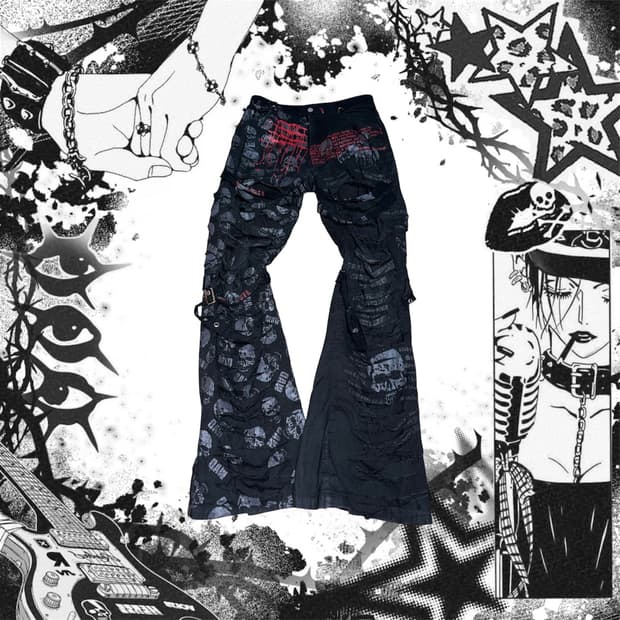 매드펑크 그런지 부츠컷 팬츠