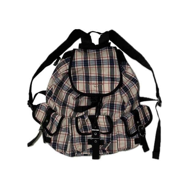 Gingham Check days backpack