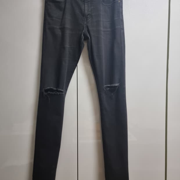 에디시즌 생로랑 무릎 디스진 무파진 블랙